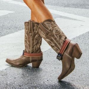 Durango Western Cowboy Boots-Crush Flag-NEW-Women’s size 8.5